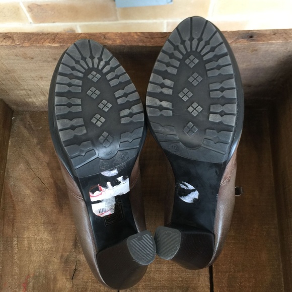 Firenze Women Black Ankle Boots booties Size 8 1/5 - Picture 6 of 8